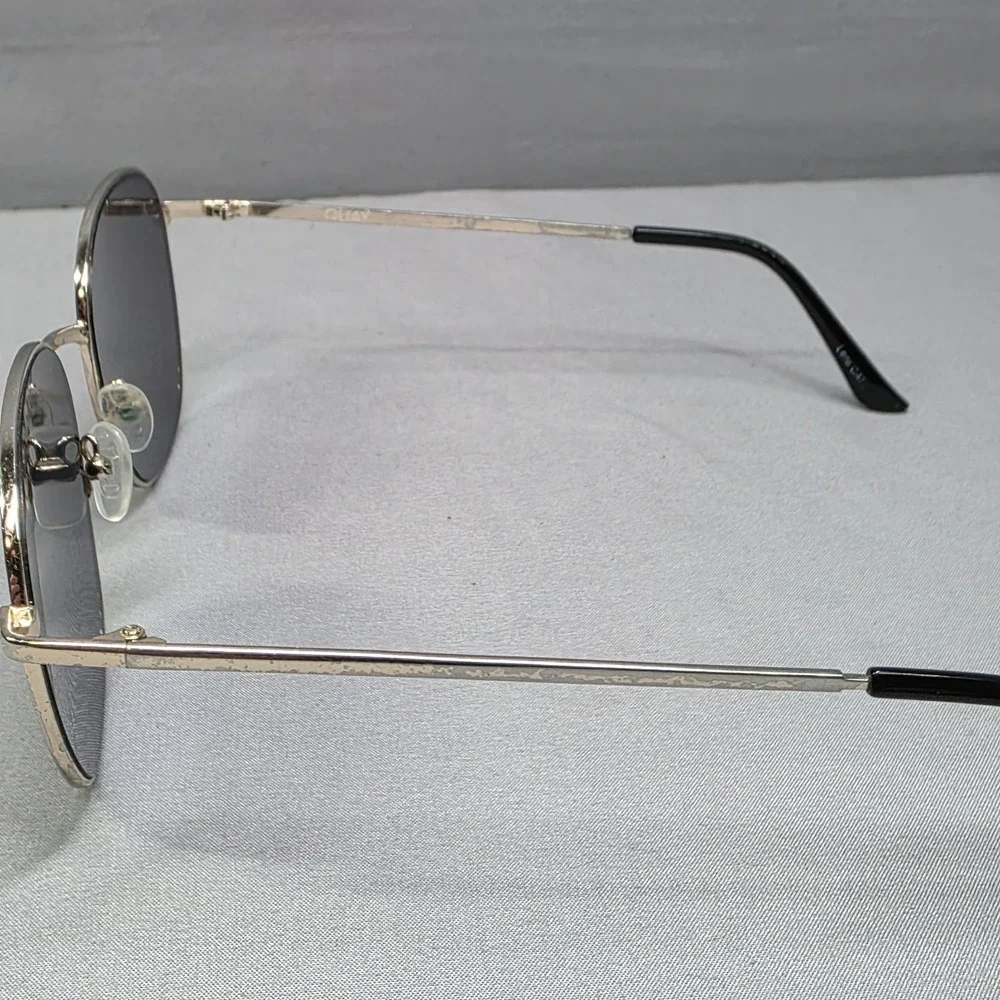 Quay Australia Gold Frame Black Lens Sunglasses
